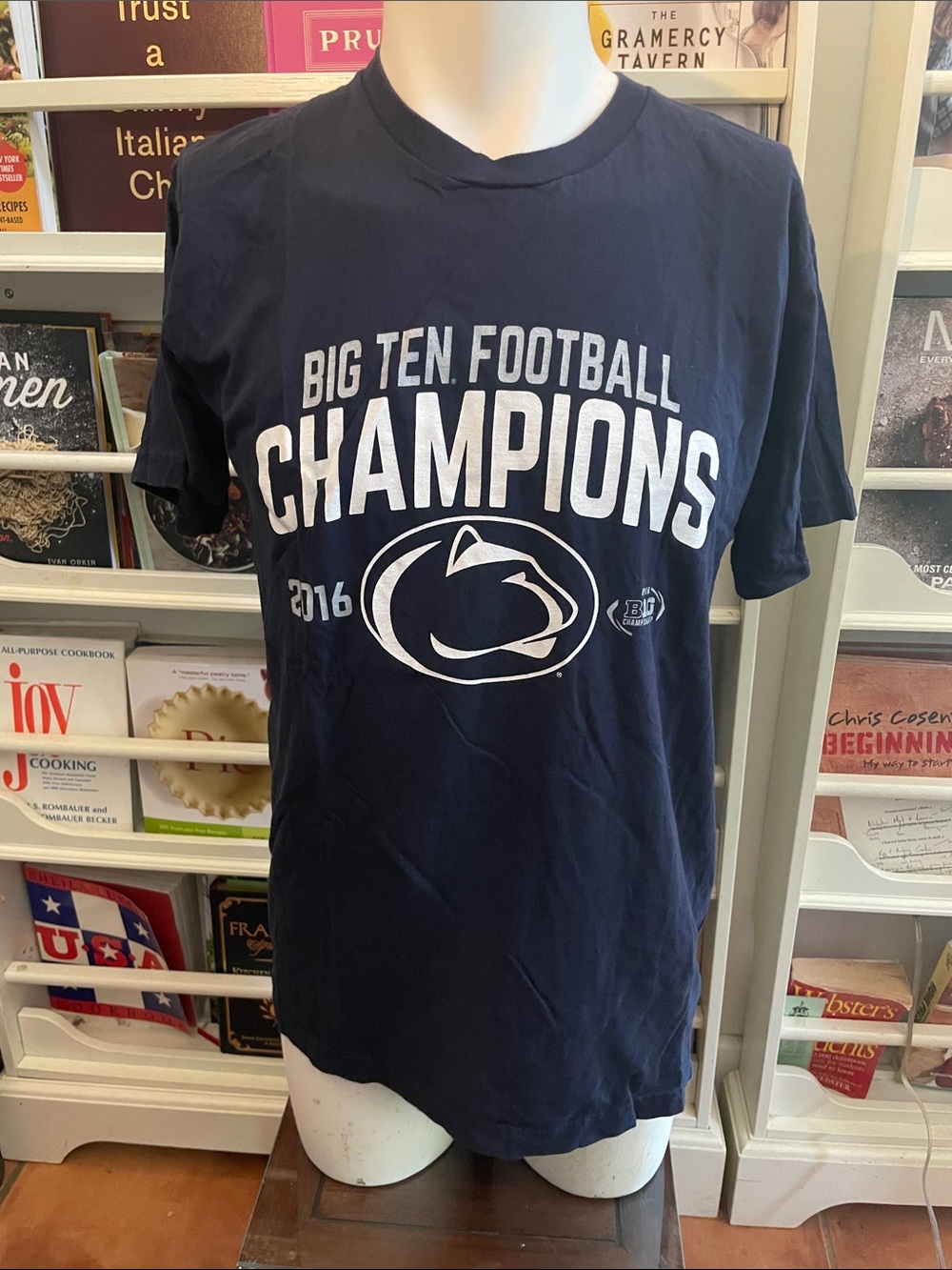 Penn Staye Big Ten Football Champions 2016 Navy Blue Tee